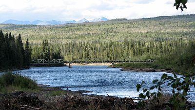 Klondike River Bridge am Klondike Corner