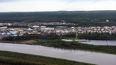 Inuvik aus der Luft